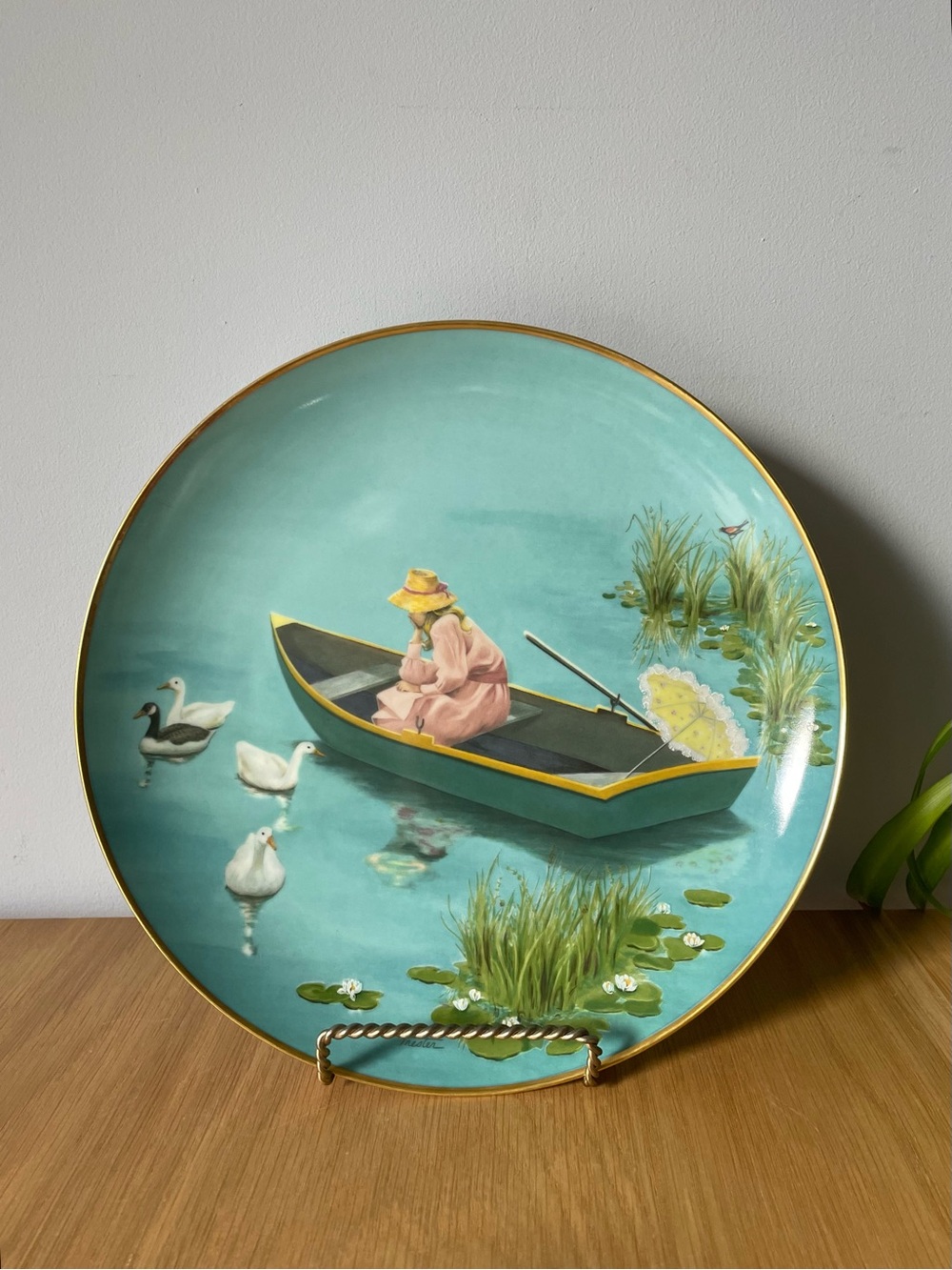 Rare Vintage AK Kaiser Summer Is Forever Wall Plate West Germany 10”